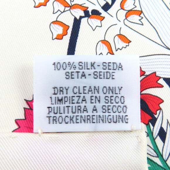 HERMES Authentic Black Silk Scarf - Picture 9 of 9